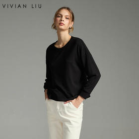 VIVIAN LIU薇薇安刘D2457308秋季女装新款圆领长袖针织衫