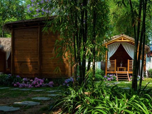 【眉山-520号院】5房独栋田园风小院，温泉私汤房，春季油菜花海，夏季千亩稻田，K歌、超大花园庭院、露台gg 商品图2