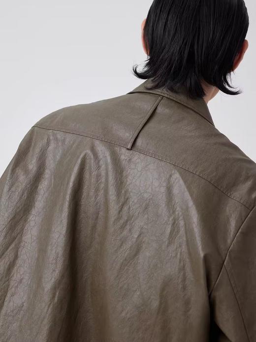 Simple Project/Y24263/不对称皮质编织衬衫 商品图3