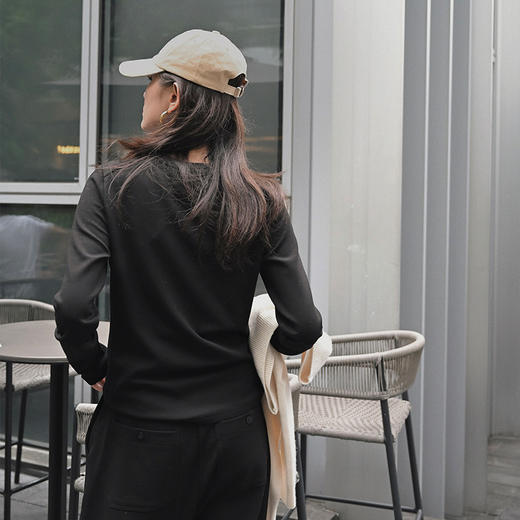 【顺丰包邮】95458 洛诗琳青绒发热*打底衫秋冬百搭打底上衣6815 商品图4