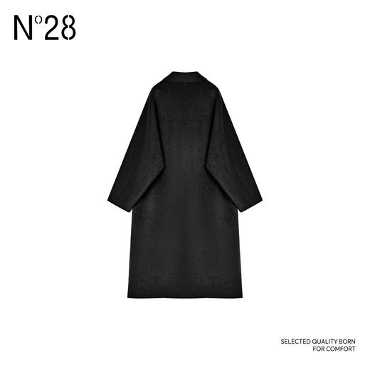 【破价】N°28 秋冬款舒适宽松中长款毛呢外套气质时尚双面毛呢大衣8A52D736 商品图2
