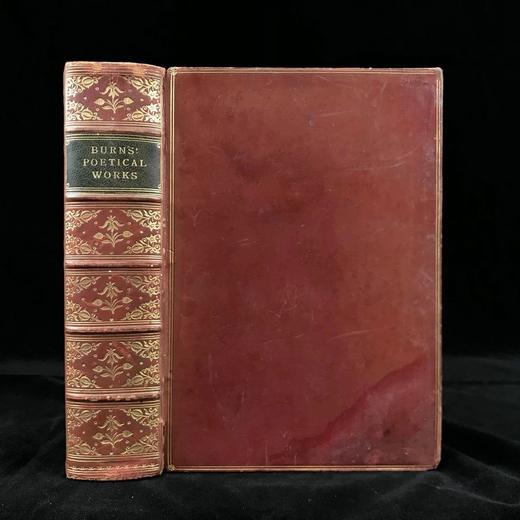 约19世纪后期 彭斯诗集 1幅肖像插图 全真皮精装32开 商品图0