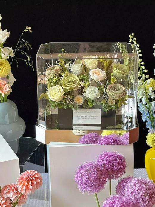特别定制永生花温馨花园城堡生日送礼商务送花礼物 商品图2