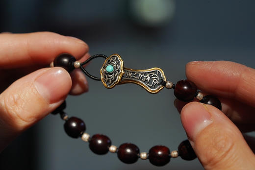 月历银｜小叶紫檀银如意 商品图11