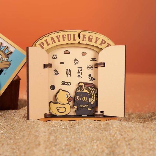 大英博物馆Bastet X B.Duck小黄鸭系列木质开门冰箱贴 滑动木质冰箱贴 商品图2