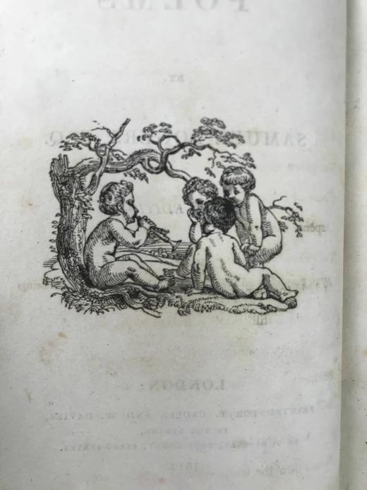 1812年 塞缪尔·罗杰斯诗集 数十幅木版画插图 全真皮精装36开 商品图3