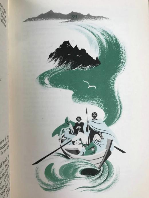 1960年 爱尔兰萨迦与民间故事集 数十幅插图 精装大32开 商品图9