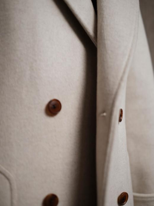 Le Palais 20%羊绒35%蚕丝45%美丽诺羊毛800克插肩袖候场大衣 商品图3