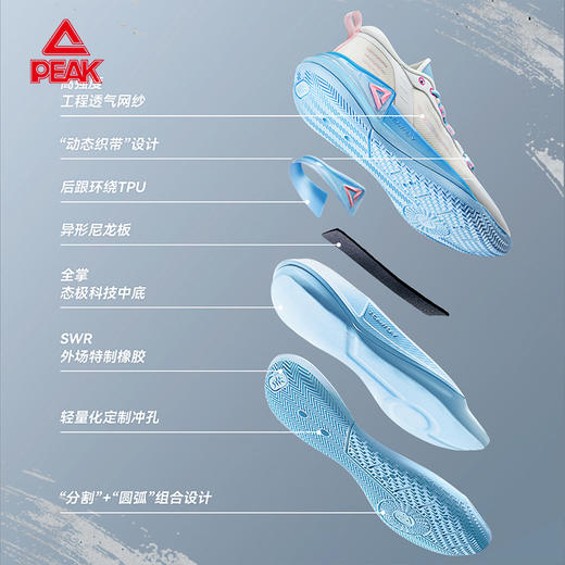匹克态极游侠2.0篮球鞋比赛鞋男鞋秋季新款低帮实战球鞋官方专业运动鞋DA440311 商品图1