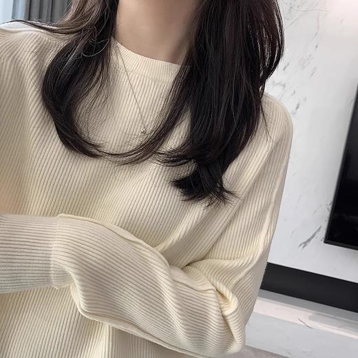 24秋冬- 肩线显瘦坑条密针合身款内搭毛衣【包邮/三天无理由退换】 商品图7