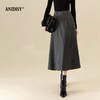 时尚法式高腰拉链A字半身裙 商品缩略图2