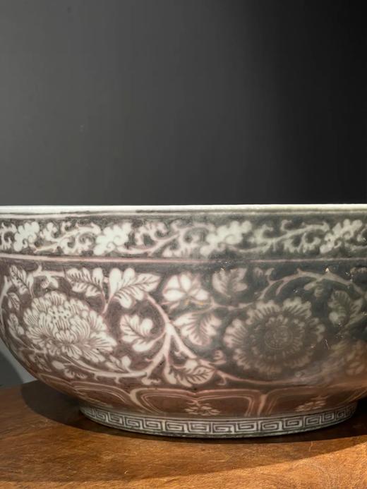 釉里红拔白缠枝牡丹纹碗，顺丰包邮 商品图12