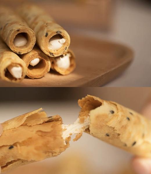 【空气牛轧蛋卷】😋酥松掉渣 一捏就碎🤤手工熬糖版牛轧夹心 非棉花糖 奶味浓郁 又酥有糯还有嚼劲😌☑蛋卷居然也加小料了 牛轧夹心直接奶晕 商品图11