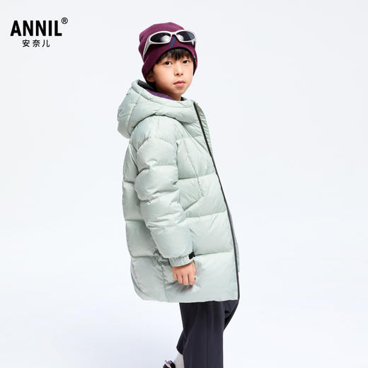 【御寒-5~5℃】男童蓄热中长款羽绒外套冬季新款安奈儿童装实体店同款AB445781 商品图1
