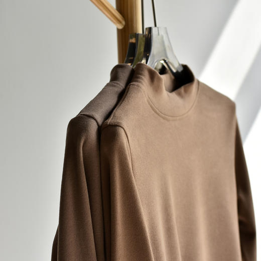 【59/2件】【双面绒绒衣】冬季女装新款中高领双面德绒打底衫 宽松保暖加厚保暖肌底衣 商品图1