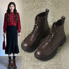ZHR则则时尚甜酷经典马丁靴短靴2024新款冬季加绒百搭靴子女鞋潮 商品缩略图1
