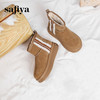 Safiya/索菲娅2024冬季小个子厚底保暖加绒百搭休闲面包雪地靴 SF4411A405 商品缩略图10