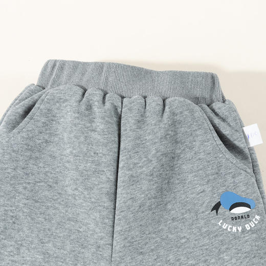 迪士尼【夹棉保暖】冬季新款儿童裤子男童长裤中小童加厚防风运动休闲裤ZD4DK021 商品图7