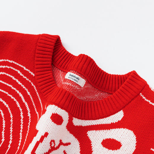 巴拉巴拉童装亲子款毛衣毛衫2025新款儿童春装针织衫新年季国风潮 商品图3