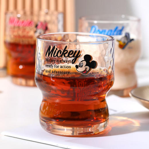 DISNEY 迪士尼茶色复古锤纹玻璃杯4件套礼盒装 商品图4