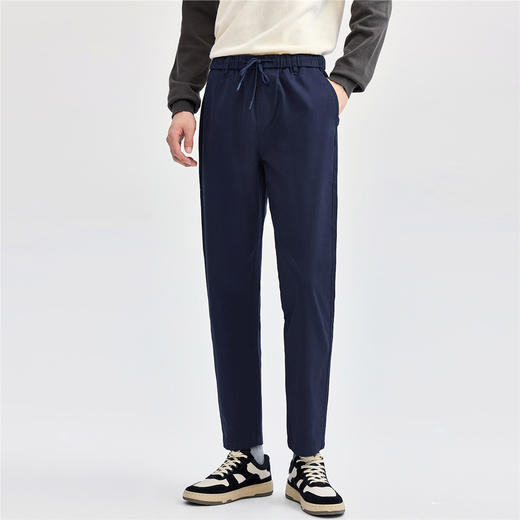 佐丹奴男装春秋款纯棉织标松紧腰梭织长裤13114174 商品图1