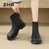 ZHR则则加绒短靴2024秋冬新款轻便外穿靴子平底英伦短靴女烟筒靴 商品缩略图8