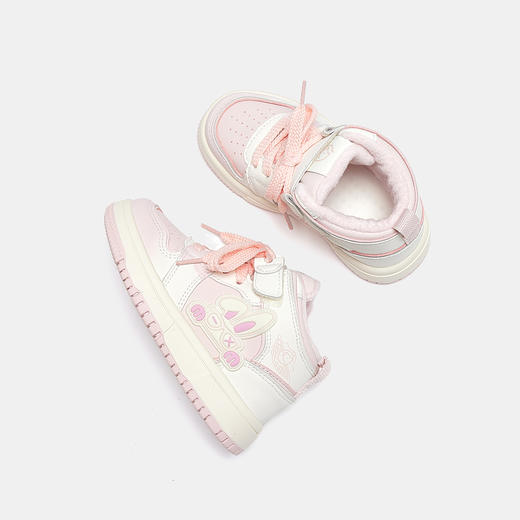 【ZY马骑顿】儿童板鞋冬季加绒小白鞋保暖男大童棉鞋女童跑步鞋 商品图7