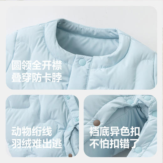 【轻暖绒】迷你巴拉羽绒连体衣男女童宝宝儿童蛋形保暖萌趣冬季 商品图4