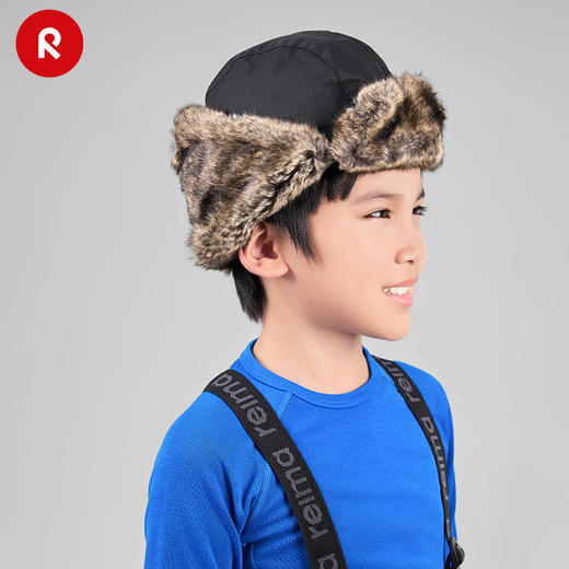 reima男女儿童大童帽子秋冬新款保暖洋气护耳挡风时尚帽子 商品图2