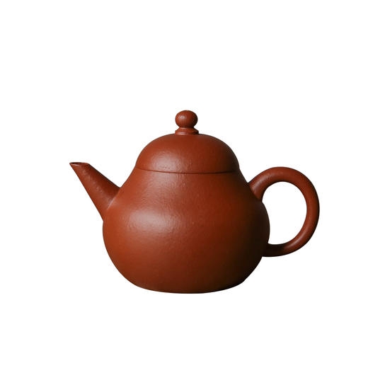 茶香记 九谷原矿朱泥芭乐水平90ml经典紫砂壶朱红靓丽轻巧泡茶壶 商品图4