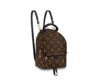 LOUIS VUITTON Palm Springs 经典老花 涂层帆布拼牛皮革饰边 背包双肩包 迷你 女款 棕色 商品缩略图0