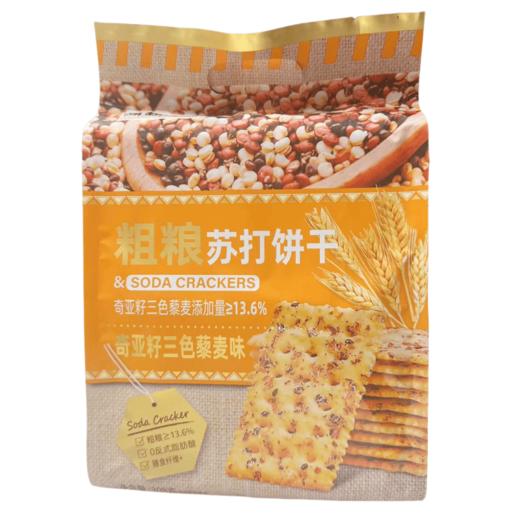 猫超优选 粗粮苏打饼(奇亚籽三包藜麦味) 308g/包 商品图0