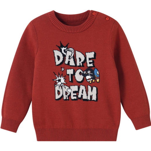 男童萌趣提花毛衣冬季新款安奈儿童装实体店同款XB444643 商品图5