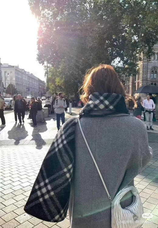 2410413   羊毛围巾 大格纹 商品图2