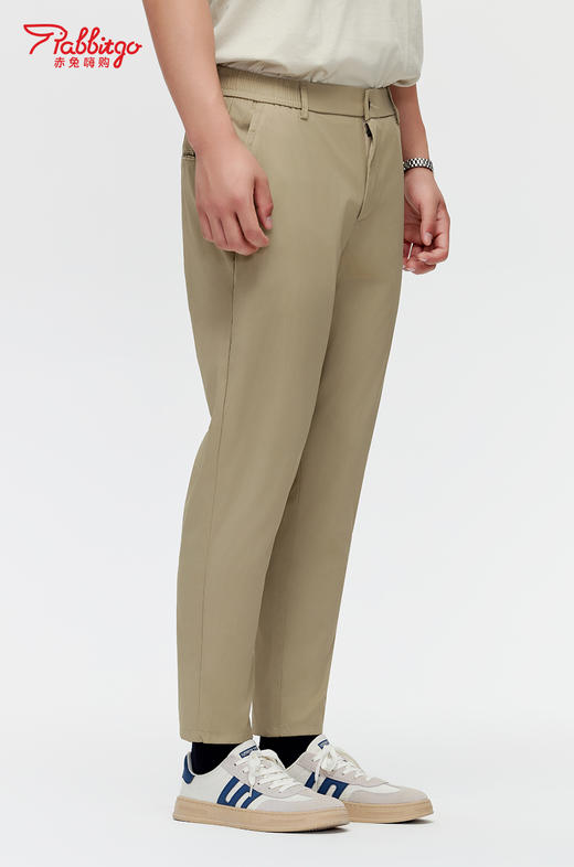 赤兔嗨购冰丝西裤男士宽松高级垂坠感2024年新款直筒西装裤男生休闲裤子 商品图3