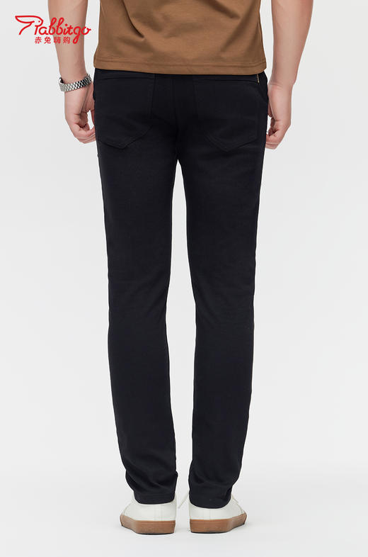 赤兔嗨购男装宽松直筒弹力不束缚牛仔裤2024年秋冬新款水洗长裤宽腿 商品图4