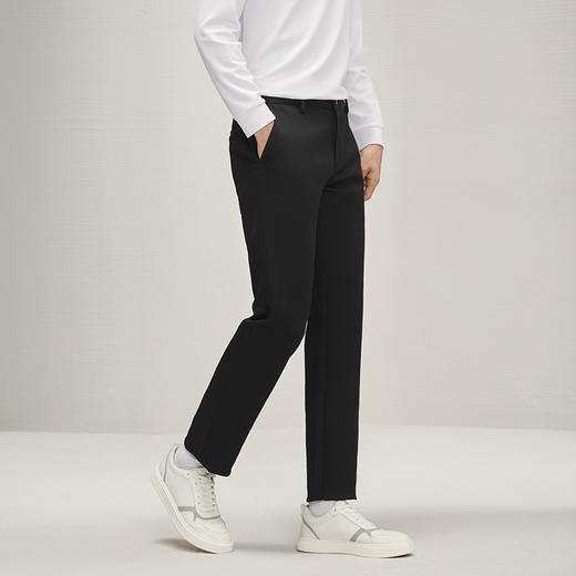 【含莱赛尔】柒牌男装休闲裤男2024秋季新款商务百搭修身直筒长裤	127H72070 商品图1