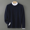【清河羊毛羊绒专场】鹿展825 男士平面圆领羊毛衫 100%羊毛 商品缩略图3