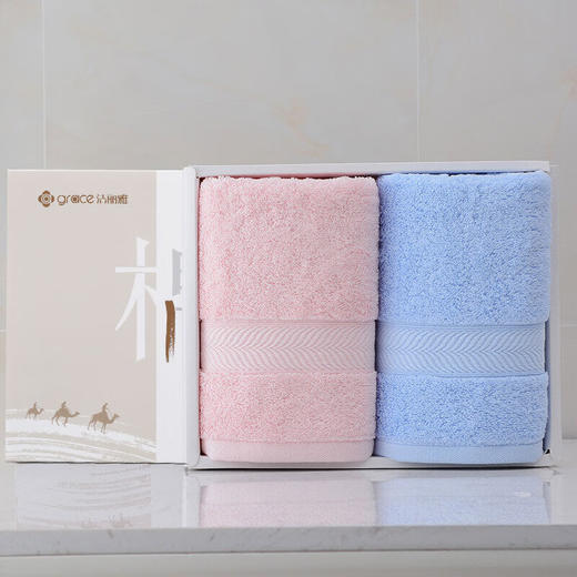 洁丽雅（Grace）抗菌毛巾2条礼盒装6732 商品图2