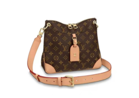LOUISVUITTON Odeon 老花满印 帆布 手提包单肩包斜挎包 小号女款 棕色 M45354