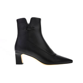 sheme精致手工盘扣点缀 新中式女士短靴 通勤商务 可定制