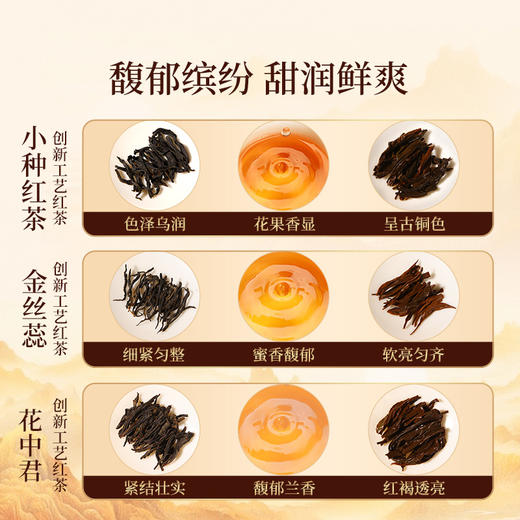 元正 小种红茶金丝蕊花中君组合装 特级红茶叶罐装150g 商品图2