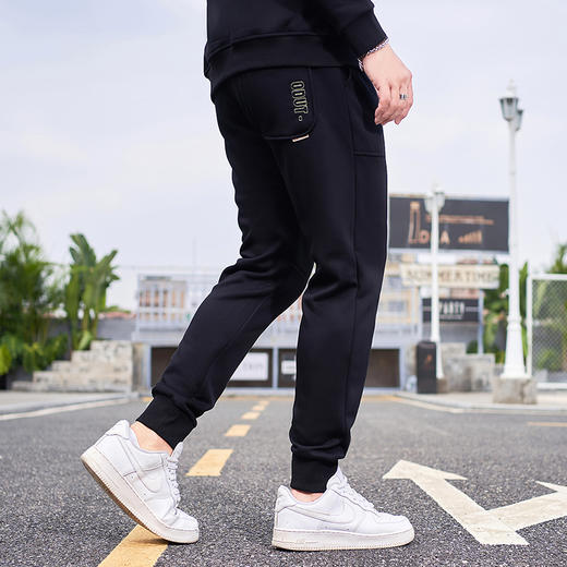 【加绒】【新款DMH】大依优型大码加绒裤休闲裤收脚口束脚加肥加大男卫裤简约百搭潮款胖子 商品图5