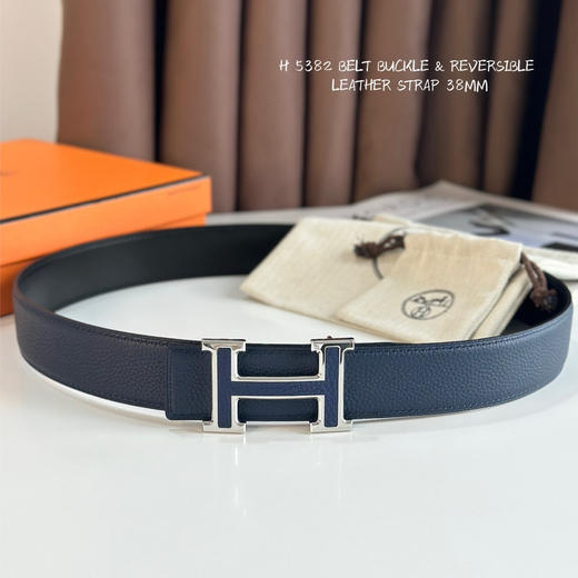 秋冬特惠💰340【爱马仕】男士腰带 H双面进口皮 BELT BUCKLE & REVERSIBLE LEATHER STRAP 带身宽3.8cm 商品图1