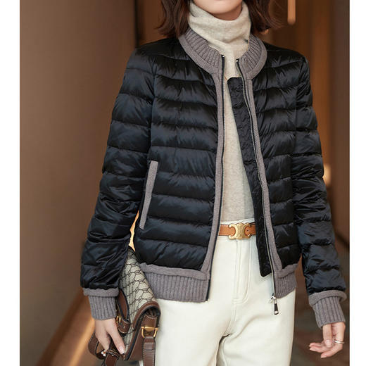 【高货ayts】全新升级【铂金会员441/天猫599/差价158】(44552) 洛诗琳冬季女款轻薄羽绒服夹克95白鹅绒女装短款 商品图1