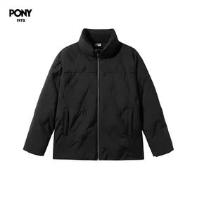 4.9折【自营】pony/波尼  1972秋冬新品户外运动灰鸭绒保暖羽绒服外套 244M2OF10BK