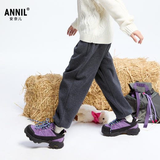 女童海岛绒保暖夹裤冬季新款安奈儿童装实体店同款AG446812 商品图1