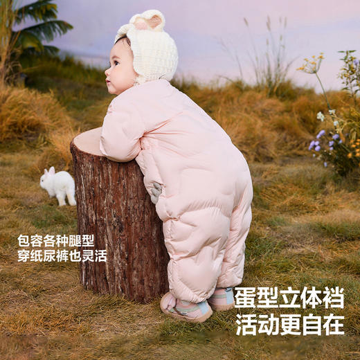 【轻暖绒】迷你巴拉羽绒连体衣男女童宝宝儿童蛋形保暖萌趣冬季 商品图3