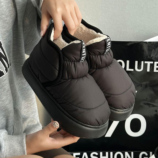 【特价69元】冬季清新简约女款高帮保暖棉鞋外穿舒适棉靴毛绒女棉鞋【WG24132】 商品图2