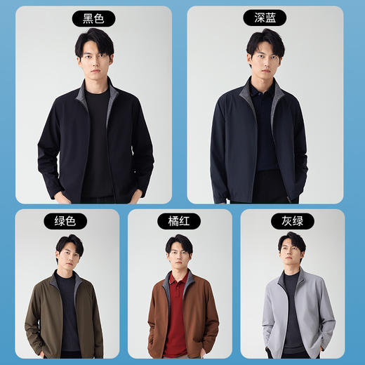 【名盾】双面夹克，耐磨抗皱，舒适立领，好穿易搭配M0CL91X77B 商品图3